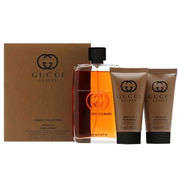 جوتشى جيلتى ابسولوت طقم - Gucci Guilty Absolute Set EDP-M (90ml+50ml+50ml)