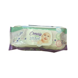 اوماى كير مناديل - Omay Care Wipes (Pure, 120PC)