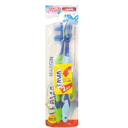 [6224007349298] ايما مارجين فرشاة اسنان - Eama Margin Tooth Brush (2×1 Ofecisl Offer, Hard)