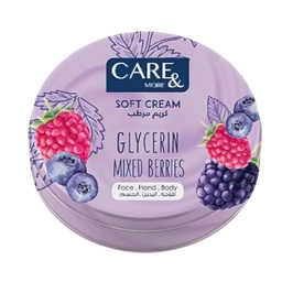 كير اند مور كريم جليسرين انتعاش التوت - Care &amp; More Glycerin Cream Mixed Berries (75ml)