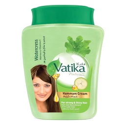 [6224007939338] فاتيكا حمام كريم جرجير - Vatika Hair Mask Watercress (225g)