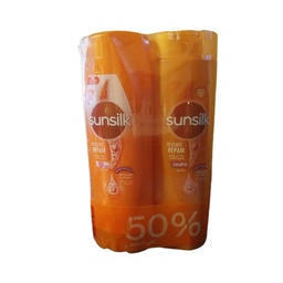صانسيلك شامبو + بلسم اصلاح فورى خصم 50% - Sunsilk Shampoo &amp; Conditioner Instant Repair Offer 50% (350ml)