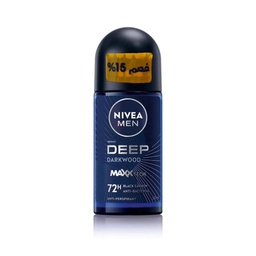 نيفيا رول اون رجالى - Nivea Roll On Men (50ml, ديب دارك وود, خصم 15%)