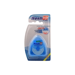 [6953186100016] فريش اب خيط اسنان - Fresh Up Dental Floss (50m, Blue)