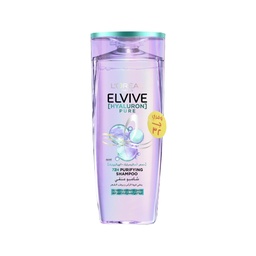 لوريال الفيف شامبو حمض الساليسيليك&amp;الهيالورونيك - Loreal Elvive Shampoo Salicylic&amp;Hyaluronic Acids (400ml, وفرى 32 جنيه)