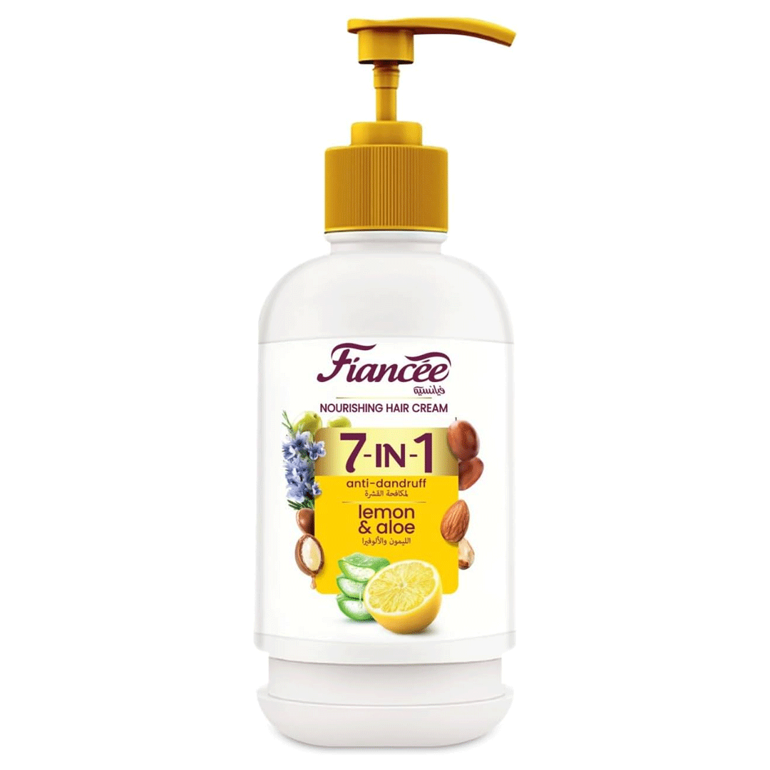 فيانسيه كريم بخاخ 7×1 ليمون و الوفيرا - Fiancee Cream Bumb 7×1 Lemon &amp; Aloe (240ml)