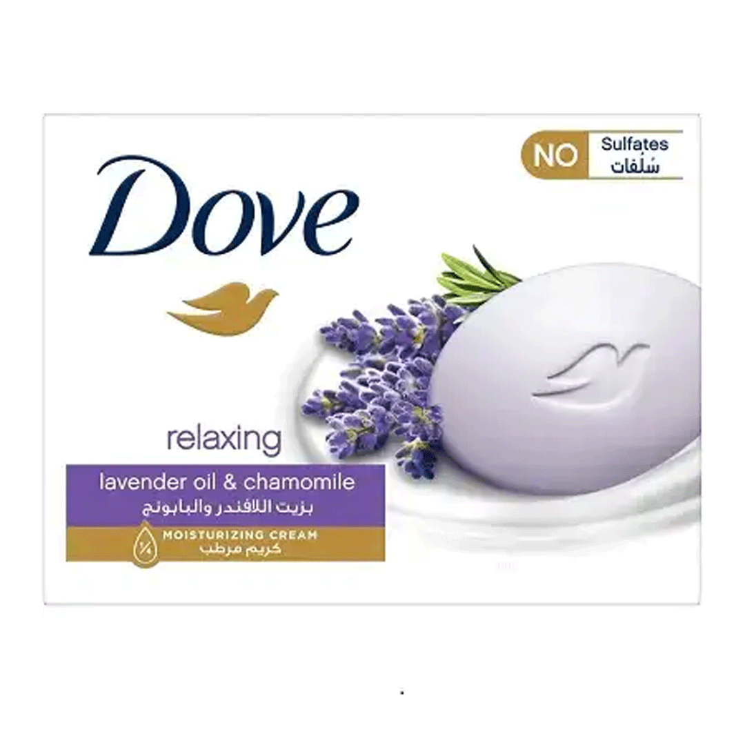 دوف صابون زيت لافندر و بابونج - Dove Soup Lavender Oil &amp; Chamomile (90g)