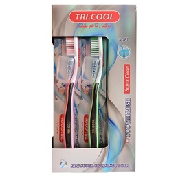 [6927825550999] ترى كول فرشاة اسنان - TRI.COOL Tooth Brush 12Psc (كبار, No:5099, Hard)