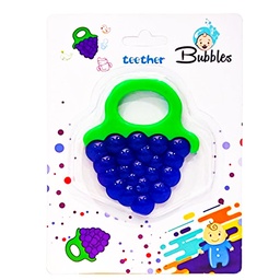 [6223012840738] بابلز عضاضة سيليكون - Bubbles Teether Slicon (عنب)